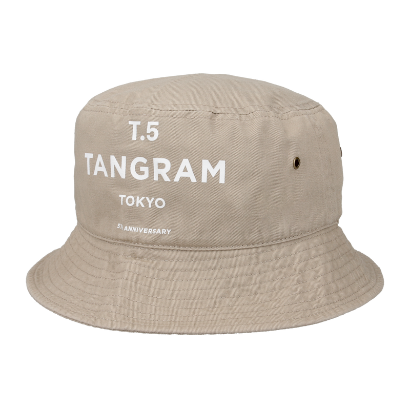 GDC×TANGRAM 5TH ANNIV. T.5 TOKYO BUCKET HAT KHAKI TGS-UHAT48