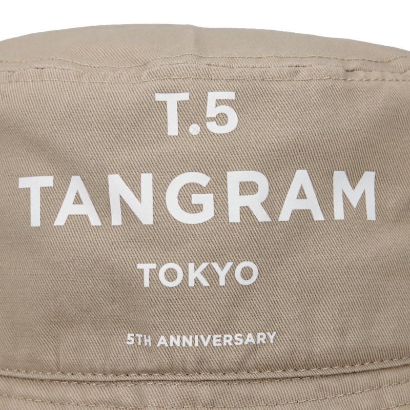 GDC×TANGRAM 5TH ANNIV. T.5 TOKYO BUCKET HAT KHAKI TGS-UHAT48