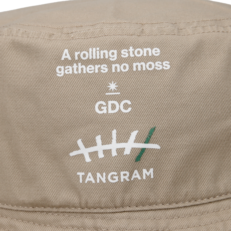 GDC×TANGRAM 5TH ANNIV. T.5 TOKYO BUCKET HAT KHAKI TGS-UHAT48