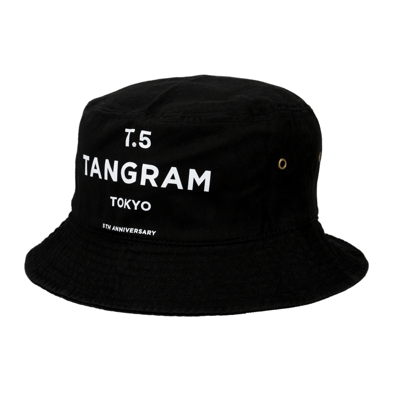 GDC×TANGRAM 5TH ANNIV. T.5 TOKYO BUCKET HAT BLACK TGS-UHAT48