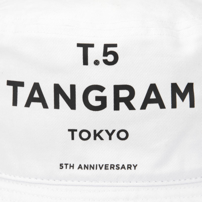 GDC×TANGRAM 5TH ANNIV. T.5 TOKYO BUCKET HAT WHITE TGS-UHAT48