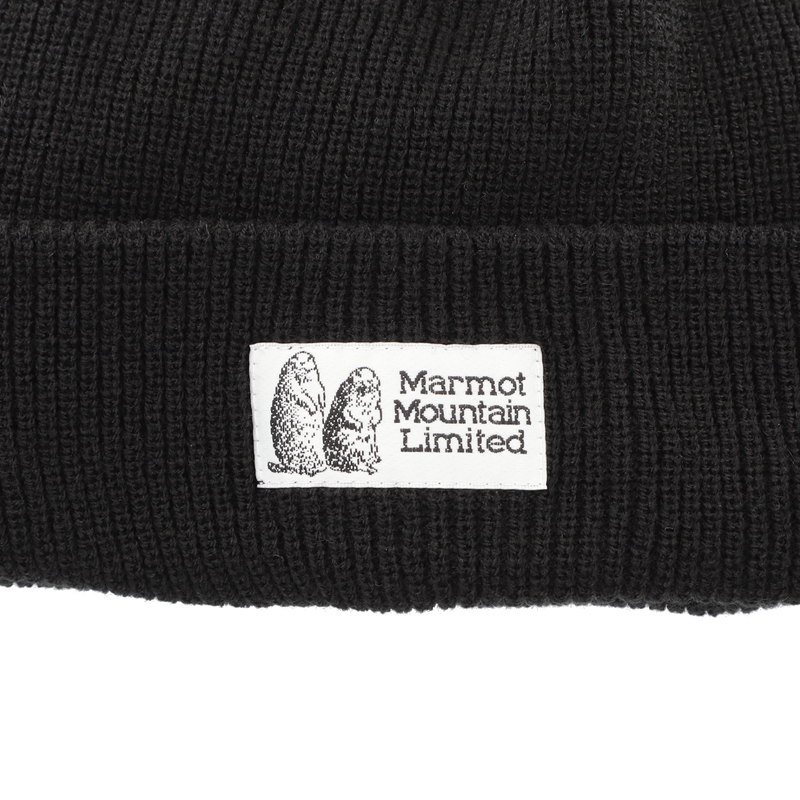MARMOT × TANGRAM KNIT CAP BLACK TGA-NT05