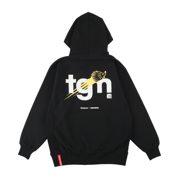 CLUBHAUS × TANGRAM HEAVY WEIGHT HOODIE BLACK TGA-MF09