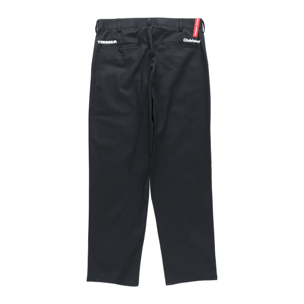 CLUBHAUS × TANGRAM CREW CHINO PANTS BLACK TGA-MP12