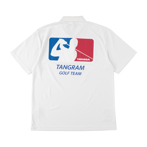 GOLF TEAM POLO SHIRTS WHITE BLUE RED TGA-MPL23