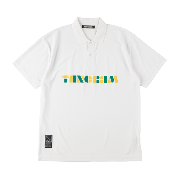 GOLF TEAM POLO SHIRTS WHITE YELLOW GREEN TGA-MPL23