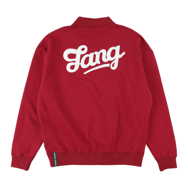 TANG LOGO SWEAT POLO SHIRTS RED TGA-MPL25
