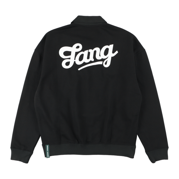 TANG LOGO SWEAT POLO SHIRTS BLACK TGA-MPL25