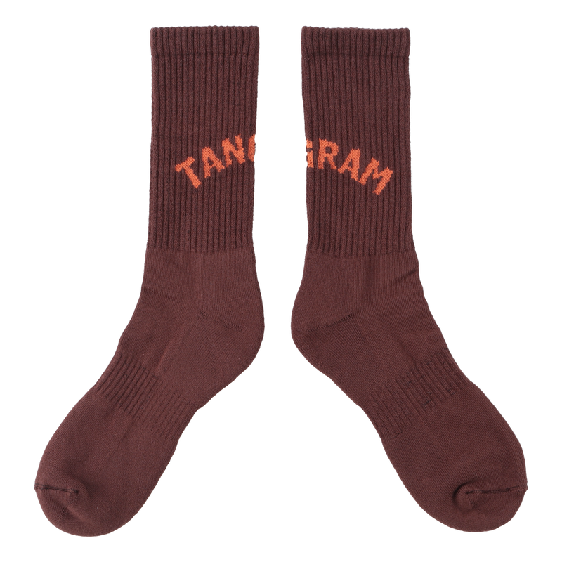 ARCH LOGO SOX -CREW- BROWN TGA-MS003