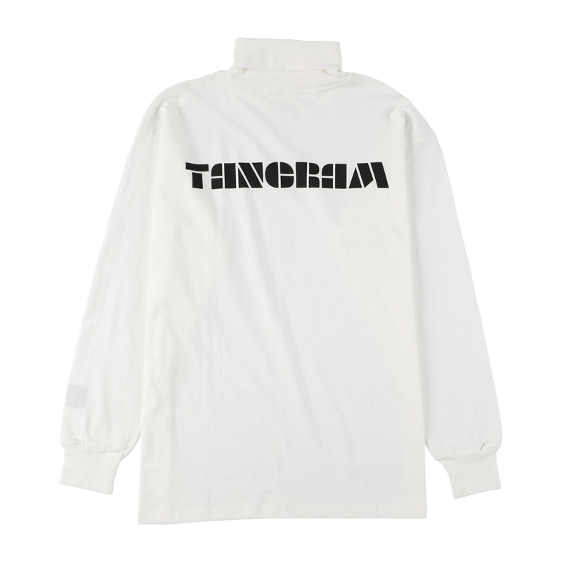 TURTLE NECK LONG SLEEVE TEE WHITE TGA-MT15