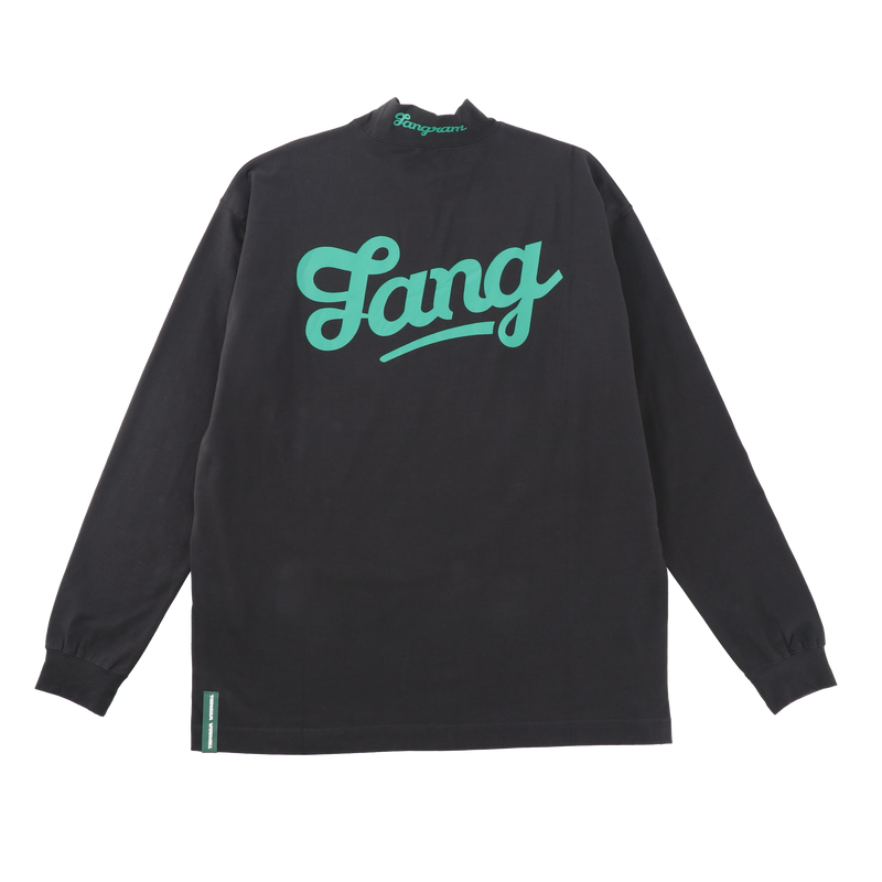 TANG LOGO MOCK NECK -BLACK EDITION- BLACK / GREEN TGA-MT60