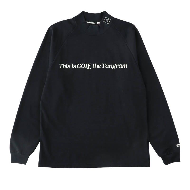THIS IS GOLF AIR MOCKNECK TEE BLACK TGA-MT64