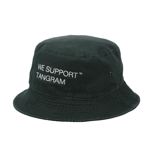 CLUBHAUS × TANGRAM CREW BUCKET HAT GREEN TGA-UHAT09