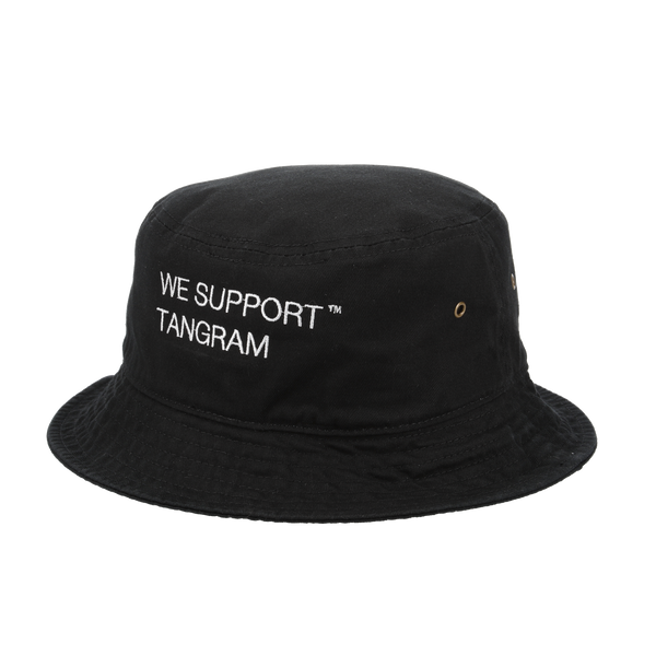 CLUBHAUS × TANGRAM CREW BUCKET HAT BLACK TGA-UHAT09