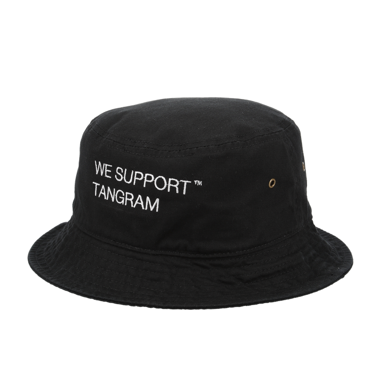 CLUBHAUS × TANGRAM CREW BUCKET HAT BLACK TGA-UHAT09