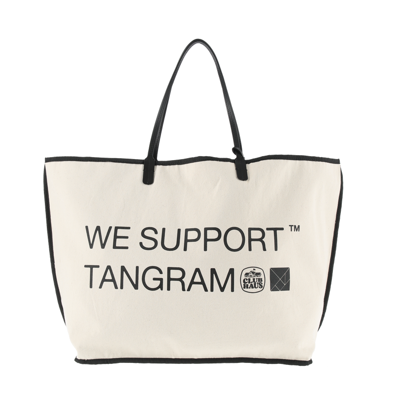 CLUBHAUS × TANGRAM REVERSIBLE TORT BAG BLACK / WHITE TG-BAG07