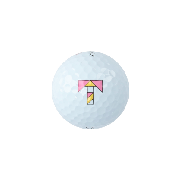 TITLEIST × TANGRAM T LOGO GOLF BALL PINK TGS-BO06