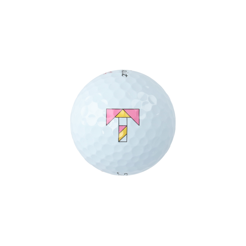 TITLEIST × TANGRAM T 로고 골프볼 핑크 TGS-BO06