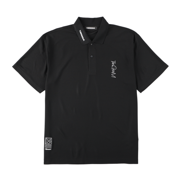 VERTICAL LOGO POLO SHIRTS BLACK TGS-MPL15