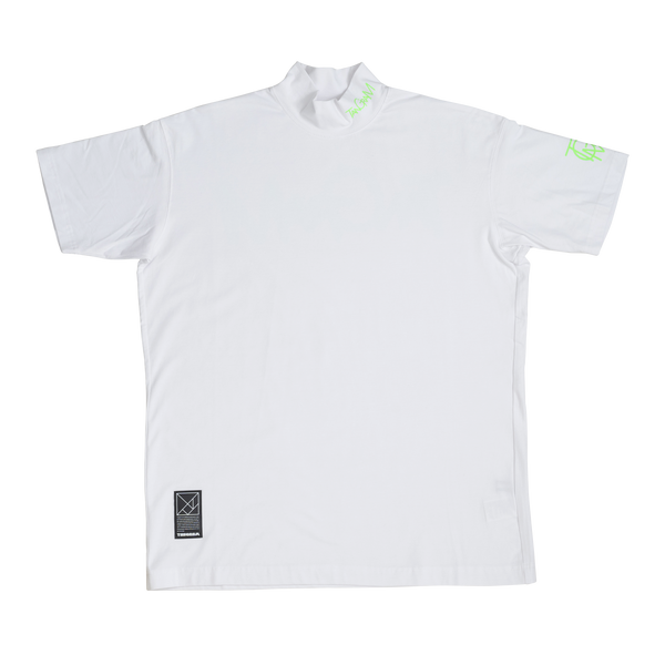TSL LOGO MOCK NECK TEE WHITE TGS-MT40