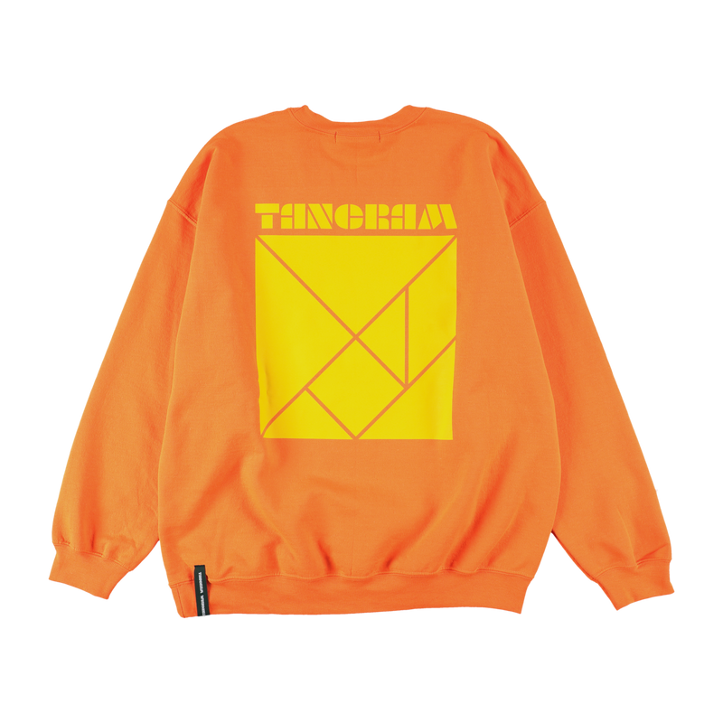 NEON LOGO SWEAT CREW FLUORESCENT ORANGE TGS-MT66